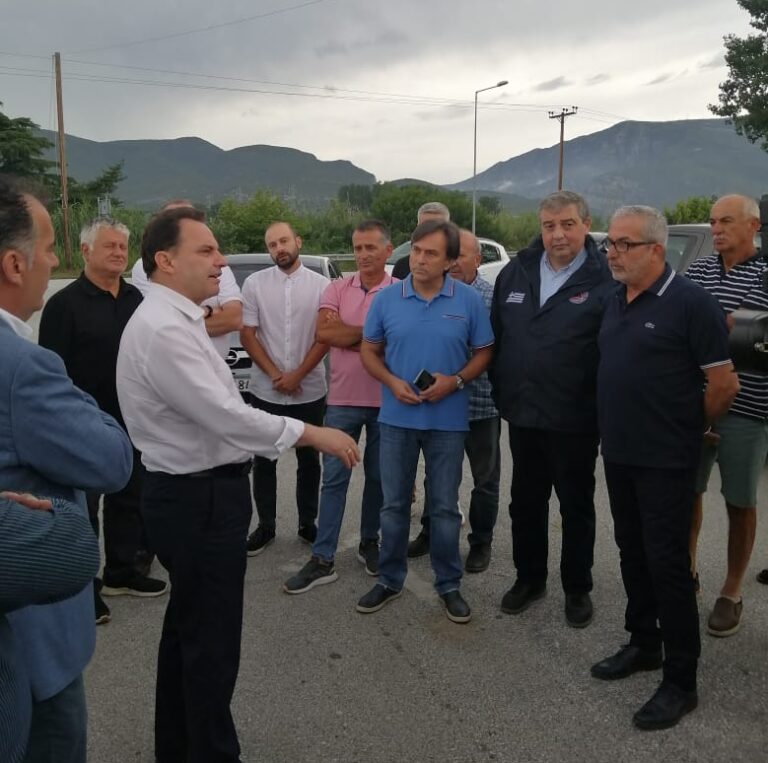 Επίσκεψη Γεωργαντά στις πληγείσες από καταστροφές καλλιέργειες της Ξάνθης